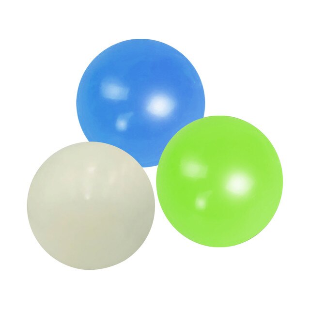 1-3 pz spremere giocattoli luminosi Sticky Wall Balls antistress Fidget Toy Decompression Squishy 4 colori regalo per bambini adultiантистресс: random 3pcs