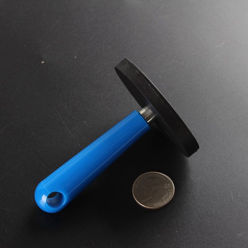Aimant de montage en caoutchouc | Aimant puissant NdFeB Permanent avec poignée en plastique, étanche et incassable, Dia 66mm et vis facile