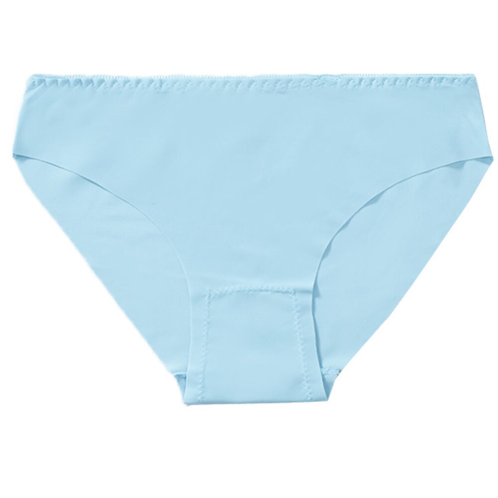 Solide Eis Seide Unterwäsche Frauen Höschen Weiche Glatte Atmungsaktiv Grund Unterhose Dessous Vertrauten Unterhose: Himmel Blau / asiatisch Größe XL
