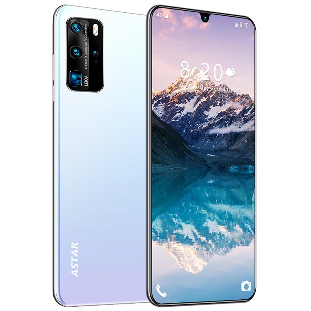 P40 Clever 6,5 Zoll HD Bildschirm 1GB 8GB 24MP Vorne Kamera Starken Quad-Ader-hoch-leistung Prozessor telefon: Blau