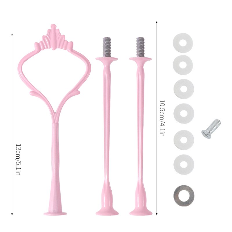 Vierkante Ronde Liefde Hartvormige Cake Drie-Layer Beugel Hars Lade Diy Siliconen Mal Coaster Epoxyhars Mal accessoires Kit: 3
