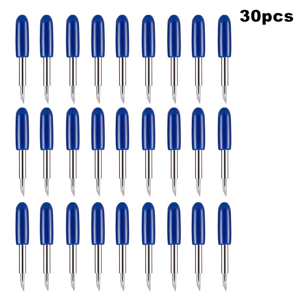 30 stücke 30/45/60 Grad Roland Cricut Schneiden Plotter Vinyl Cutter Messer Klingen versetzt für Roland Cricut Schneiden Plotter