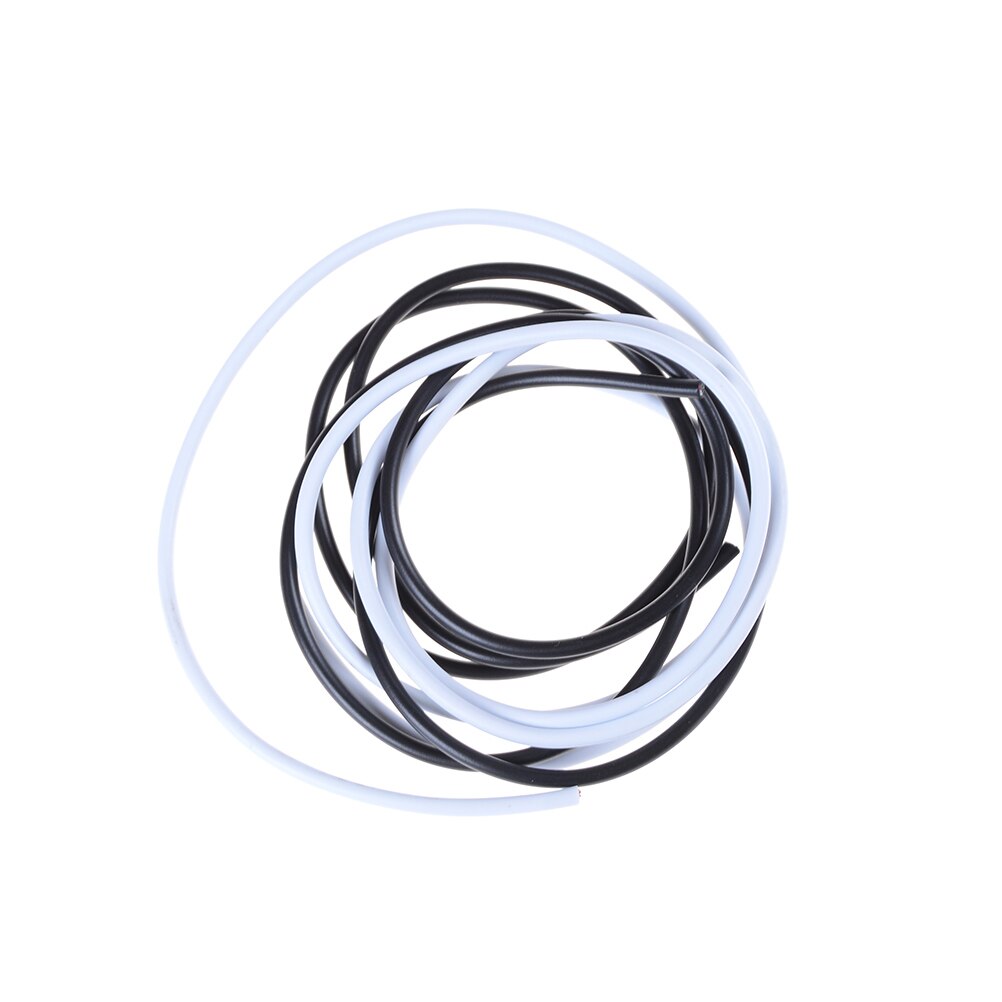 1M Pvc 4 Cores Afgeschermde Signaal Draad Hoofdtelefoon Kabel Cord Zwart Wit Dia 3Mm Diy Usb Kabel