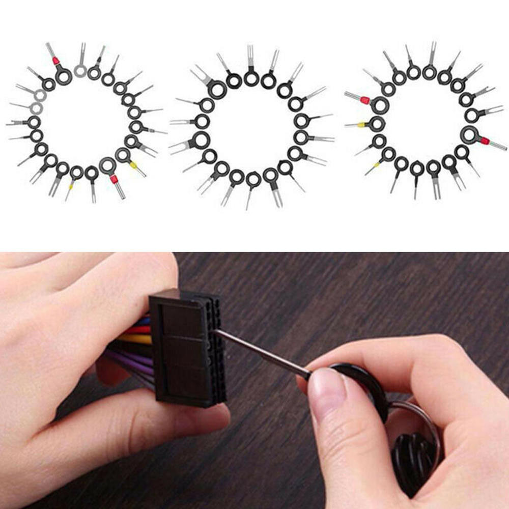 57pcs/Set Car Terminal Removal Tool Kit Auto Repairing Tool Kit Stainless Steel