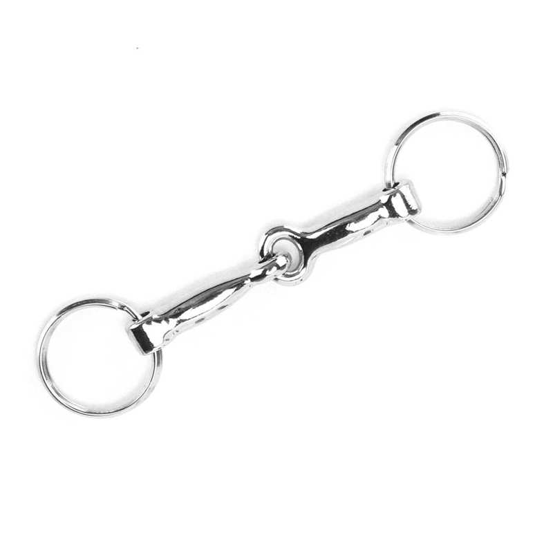 Equestrian Snaffle Bits Keychain Zinc Alloy Pelham Keychain Single Connector Horse Bit Key Knot Drinking