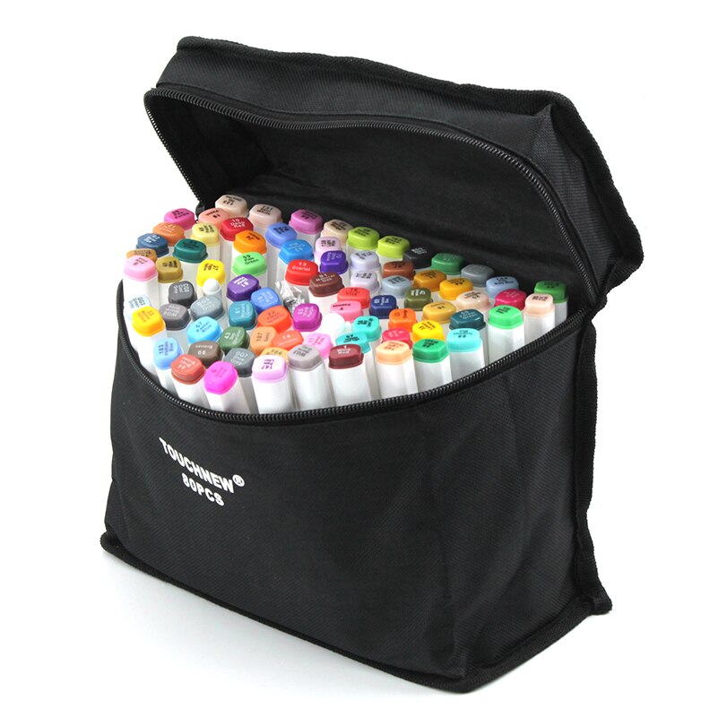 TOUCHNEW 36/48/72/108 Colors Marker Pens with Double Tips for Drawing Coloring Sketching Markers Painting Manga