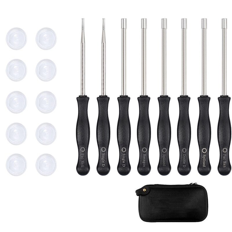 8 Pcs Carburetor Adjustment Tool Kit with 10 Oil Bubbles and Bag for Common 2 Cycle Carb Small Engine