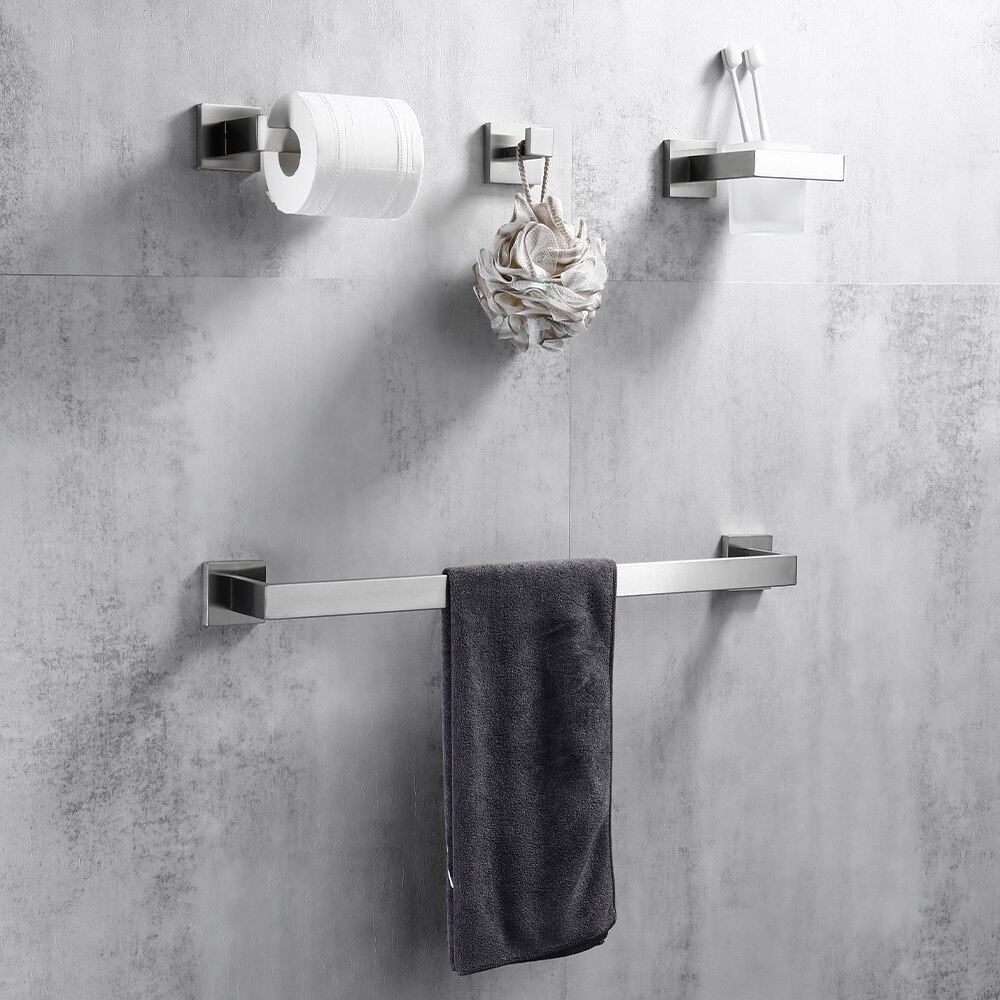 Badkamer Accessoires Set Bagnolux Rvs 304 Single Handdoek Bar Robehaak Toiletrolhouder Handdoek Ring Gepolijste Afwerking
