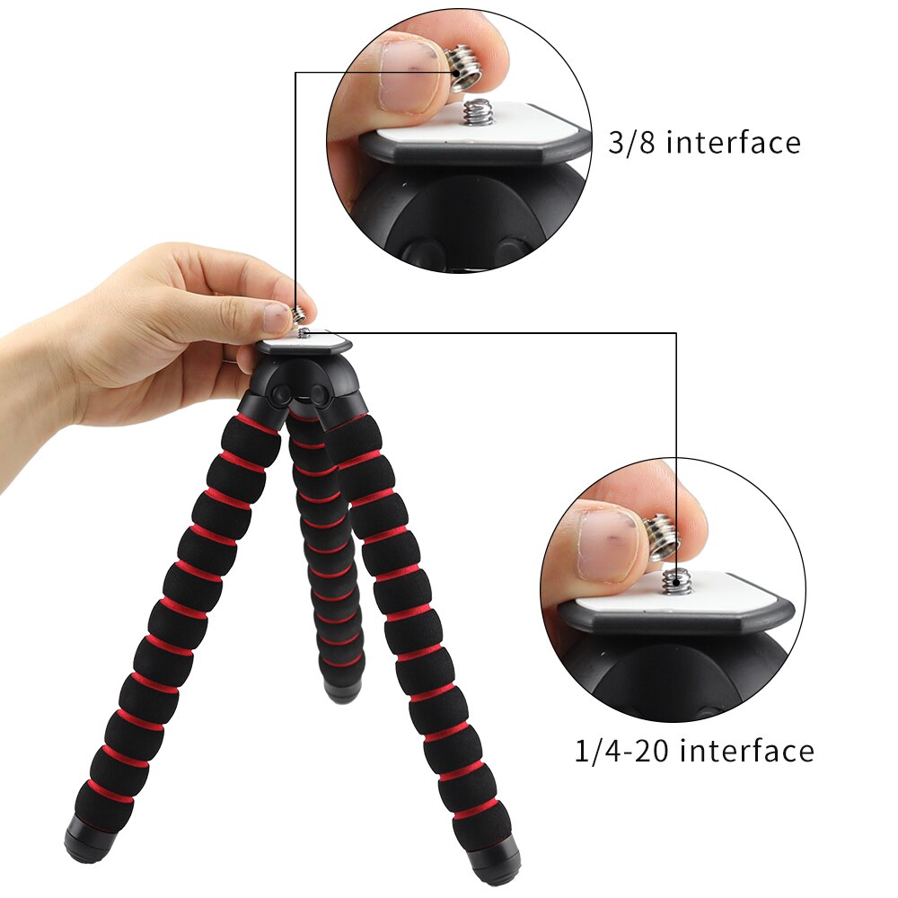 Support de trépied flexible poulpe Support Selfie Extensible Support de Montage Pour Nikon D3100 D3200 D3300 D3400 D3500 D4 D4s D5 D500