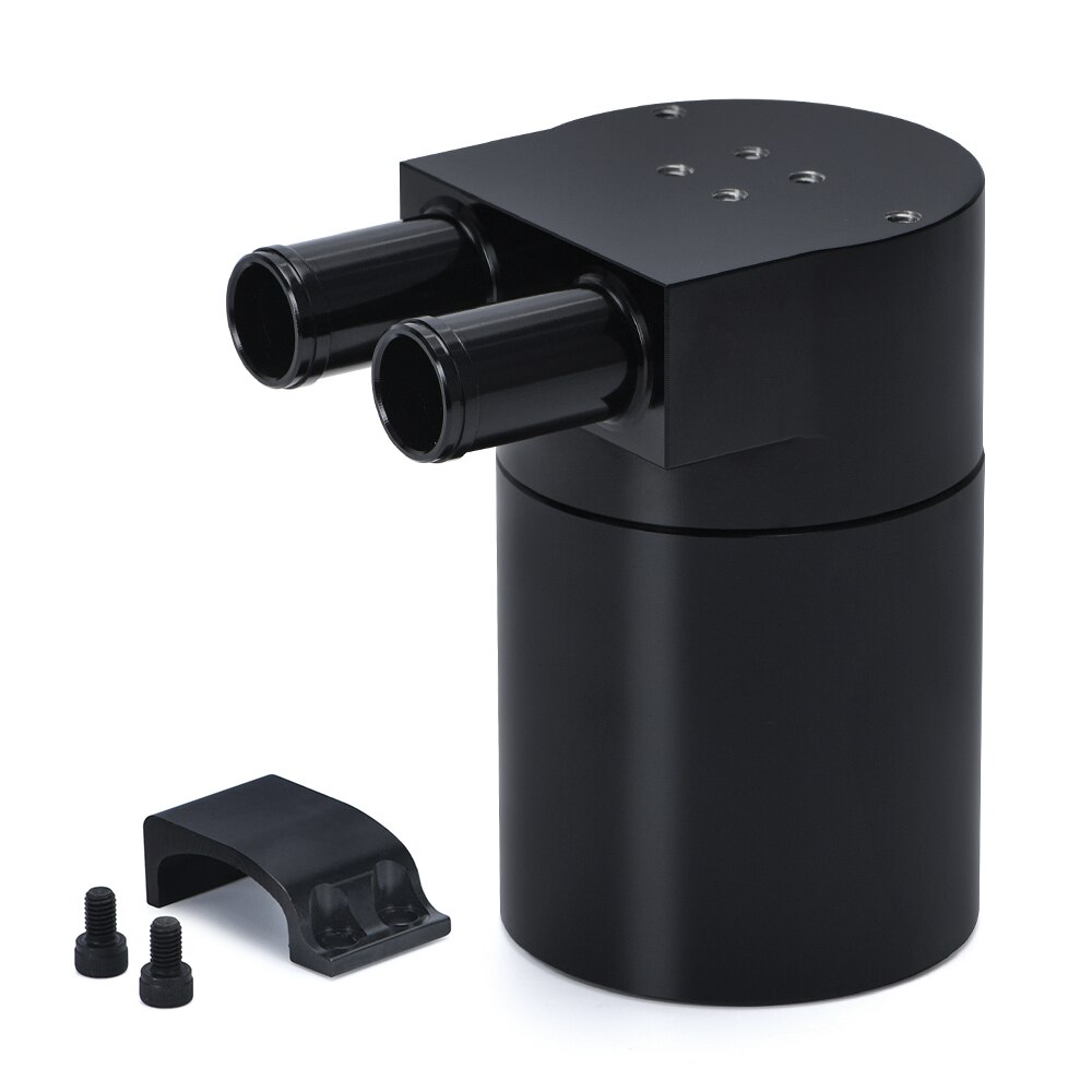 PQY - UNIVERSAL Aluminum Alloy Reservior Oil Catch Can Tank for BMW N54 335 Black / Silver /Red / Blue PQY-TK60