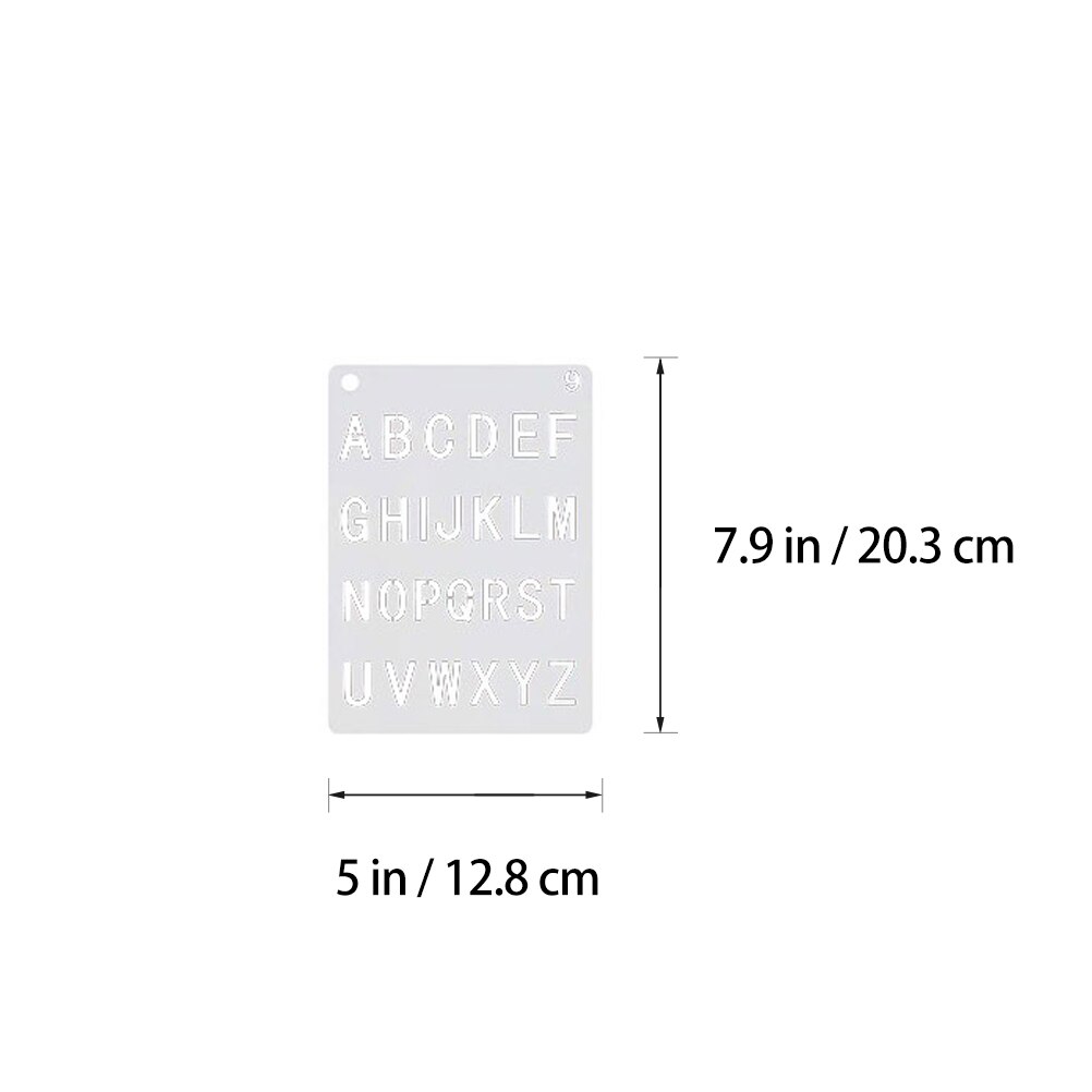 12 Sheets of DIY Alphabet Hollow out Stencils Reusable Number Templates Art Craft Stencils