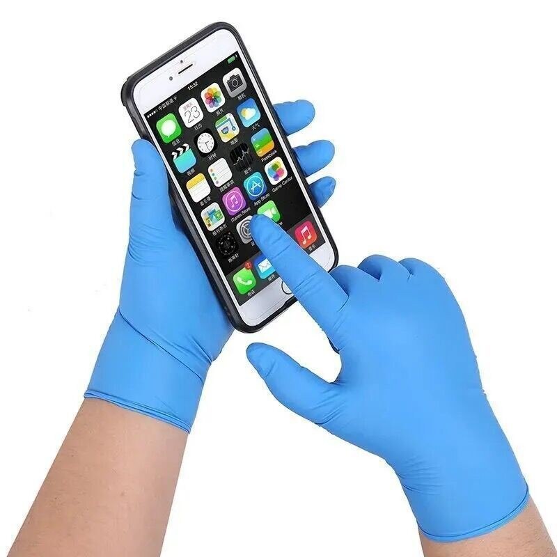 Gants de nettoyage en Latex réutilisables, 20 pièces, étanches, en Nitrile noir, accessoires de cuisine et de jardin pour la maison