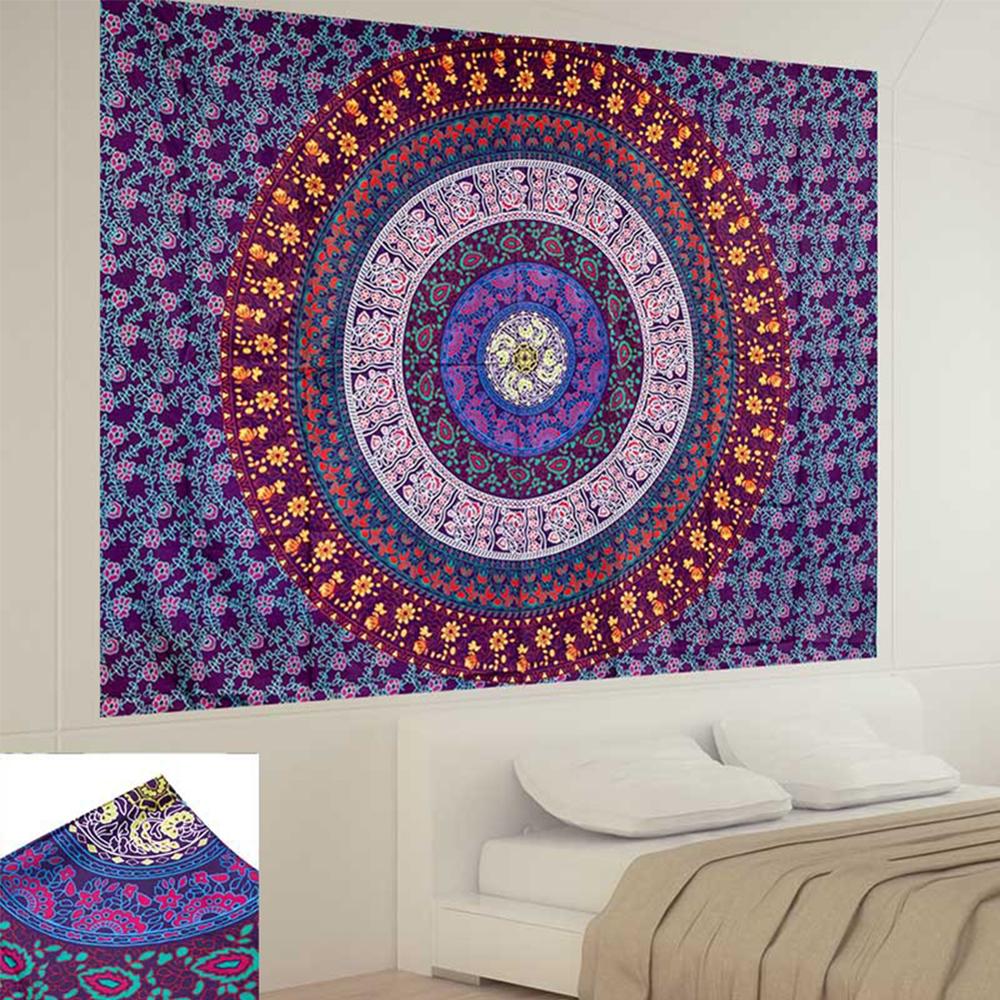 Bohemian Mandala Olifant Tapijt Muur Opknoping Zandstrand Picknick Gooien Tapijt Deken Camping Tent Reizen Slapen Pad