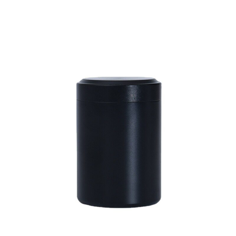 Petite urne pour animaux de compagnie, en métal frais, en acier inoxydable, scellée: Black / 4.5x6.5cm