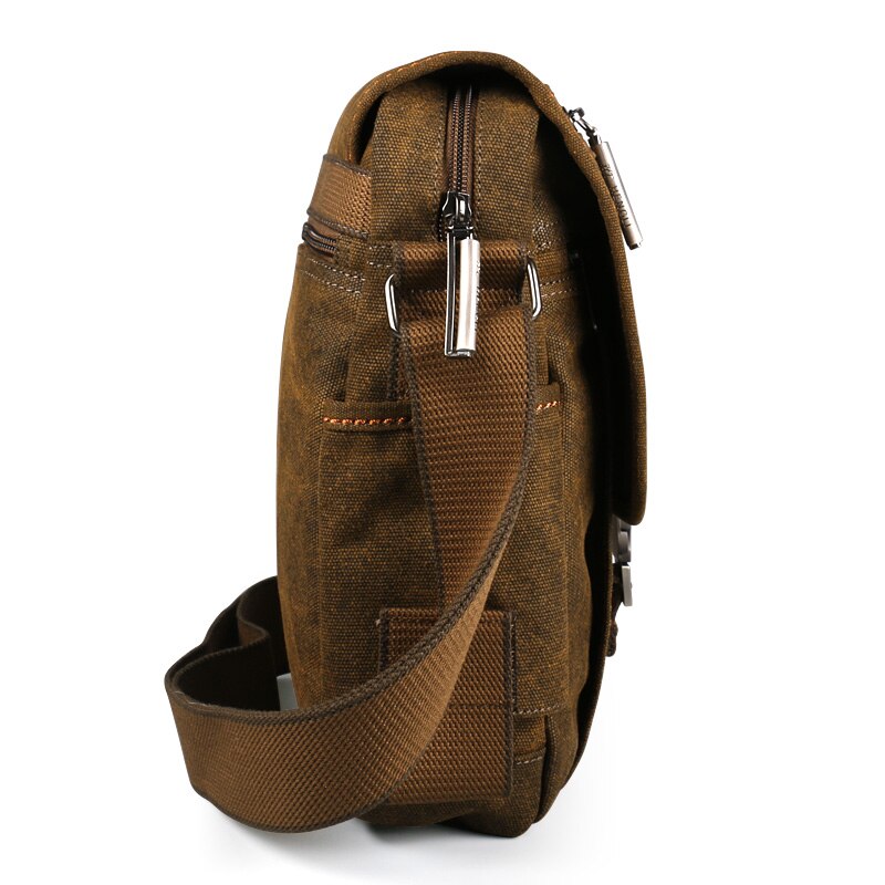 Mannen Tas Canvas Schoudertassen Leisure Slijtvast Retro Cross Messenger Vintage Tas Casual Mode Crossbody Tas