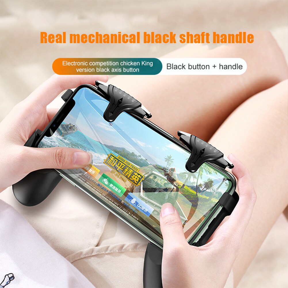 Joystick de juego móvil para Apple/PUBG Android, Mando de juego para móvil, botón de disparo, tirador L1R1