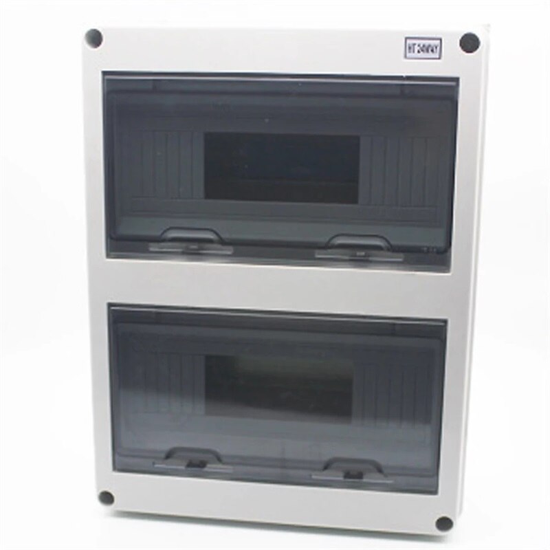 24 Way Plastic Electrical Distribution Box Waterproof MCB Box Enclosure Box Junction Box HT Series
