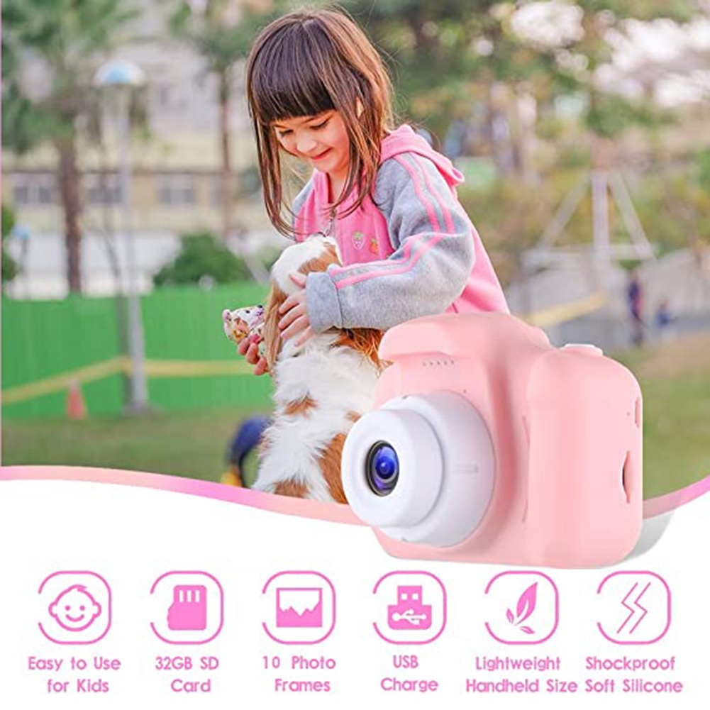 Mini Cartoon Foto Camera Speelgoed 2 Inch Hd Screen Childrens Digitale Camera Video Recorder Camcorder Speelgoed Voor Kinderen Meisjes