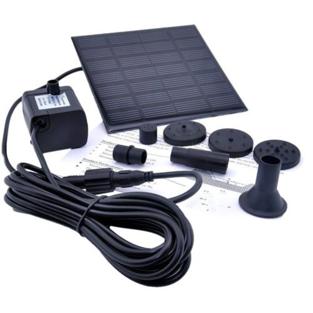 Solar Panel Water Fountain Garden Fountain Pumps Solar Garden Fountains Waterfalls Power Bird Fountain Powered Water Pumps