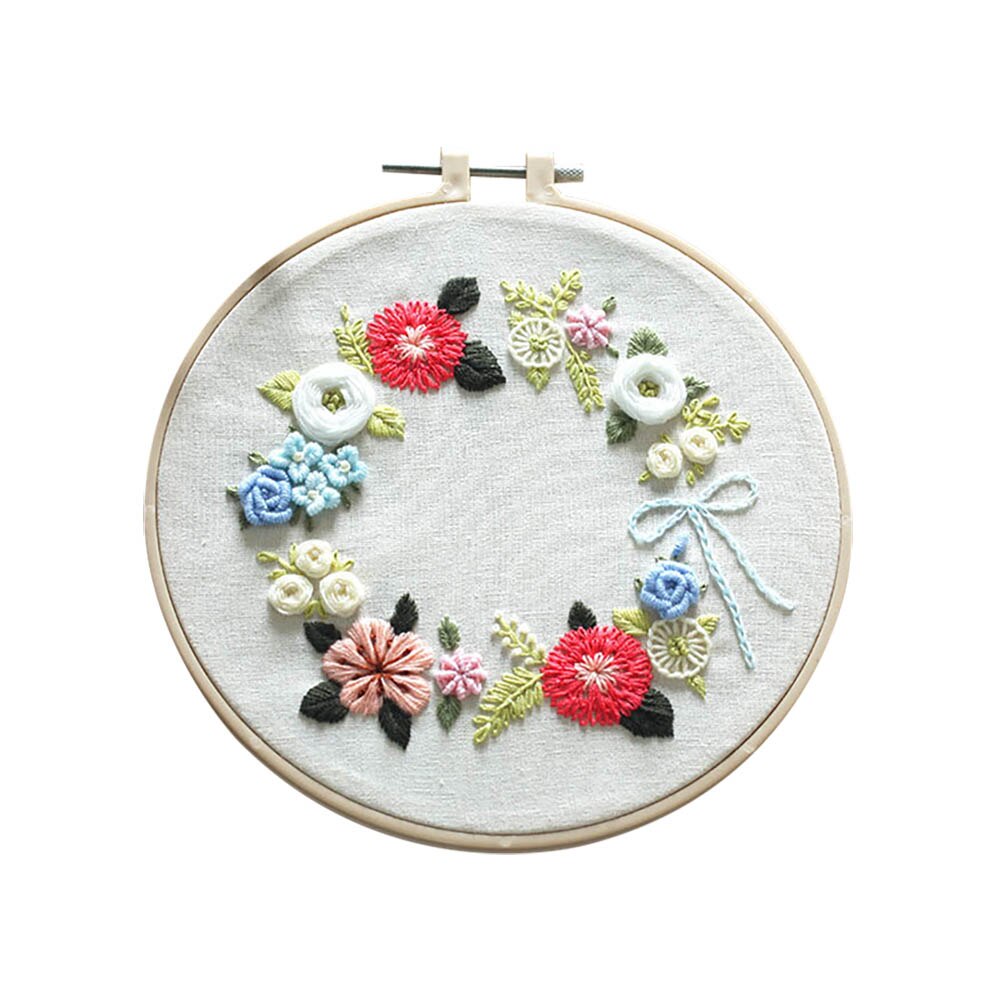 European Embroidery DIY Material Package Beginner Embroidery Semi-finished Product Kit: 4C