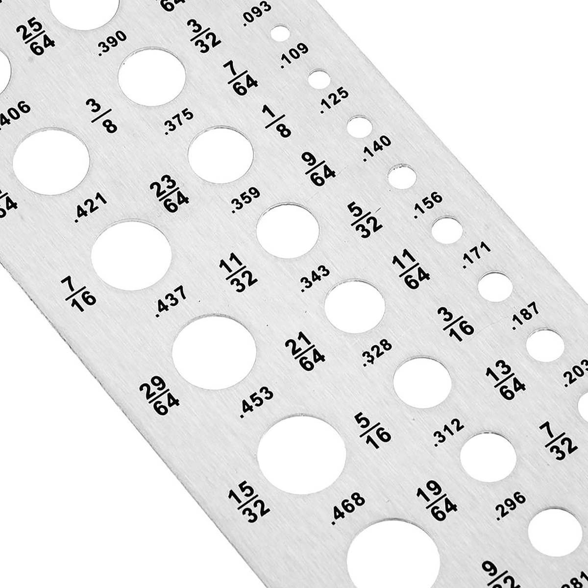 15.9x6cm Drill Gauge 29 Sizes Index Bolt Wire Diameter Bit Hanging Hole Measuring Gauges Tools Stainless Steel