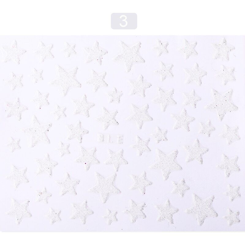 3d kynsi liukusäädintä tähtiä tarroja kimaltelee kiiltävä koriste tarra tee itse siirtoliima värikäs kynsien hoito: 03
