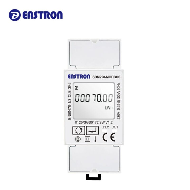 SDM220Modbus, 0,25~5(100)A 220V/230V 50Hz/60Hz, Single Phase KWH Watt Hour Power Energy Meter,with Modbus RTU
