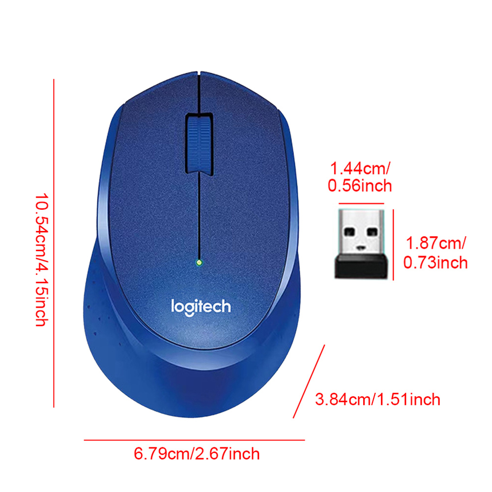 Logitech M330 Wireless Mouse 2.4G Computer Mouse 1000DPI Bluetooth Mouse Multi-mode Silent Optical Mice for PC Tablet Laptop