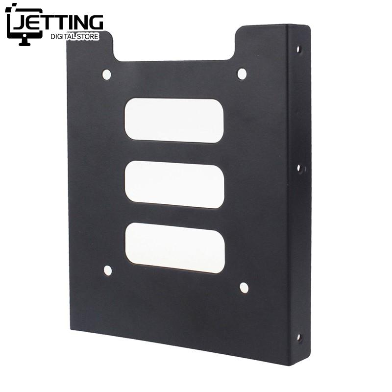 Nyttig 2.5 tommers ssd hdd  til 3.5 tommers metallmonteringsadapterbrakett Brygge 8 skruer harddiskholder til pc harddisk kabinett