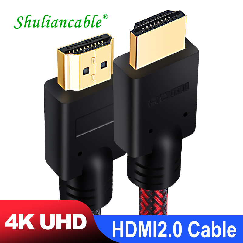 Shuliancable-Cable HDMI 2,0 4k, 1m, 2m, 3m, 5m, 10m, 15m, 20m, conmutador divisor para TV HD, portátil, PS3, PS4, ordenador, xbox