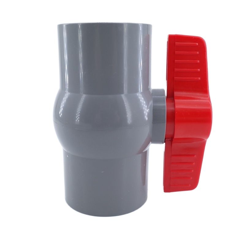 UPVC Straight mouth valve PVC Inner wire ball valve DN 15-65 mm One-piece simple Water pipe plastic socket Anti-aging