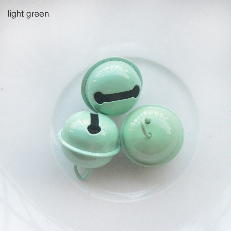20 Stks/set Jingle Bells Handgemaakte Snoep Kleur Diy Ambachten Kerst Kleine Bells Boom Decoratie Jaar 'S Accessoires: Licht Groen