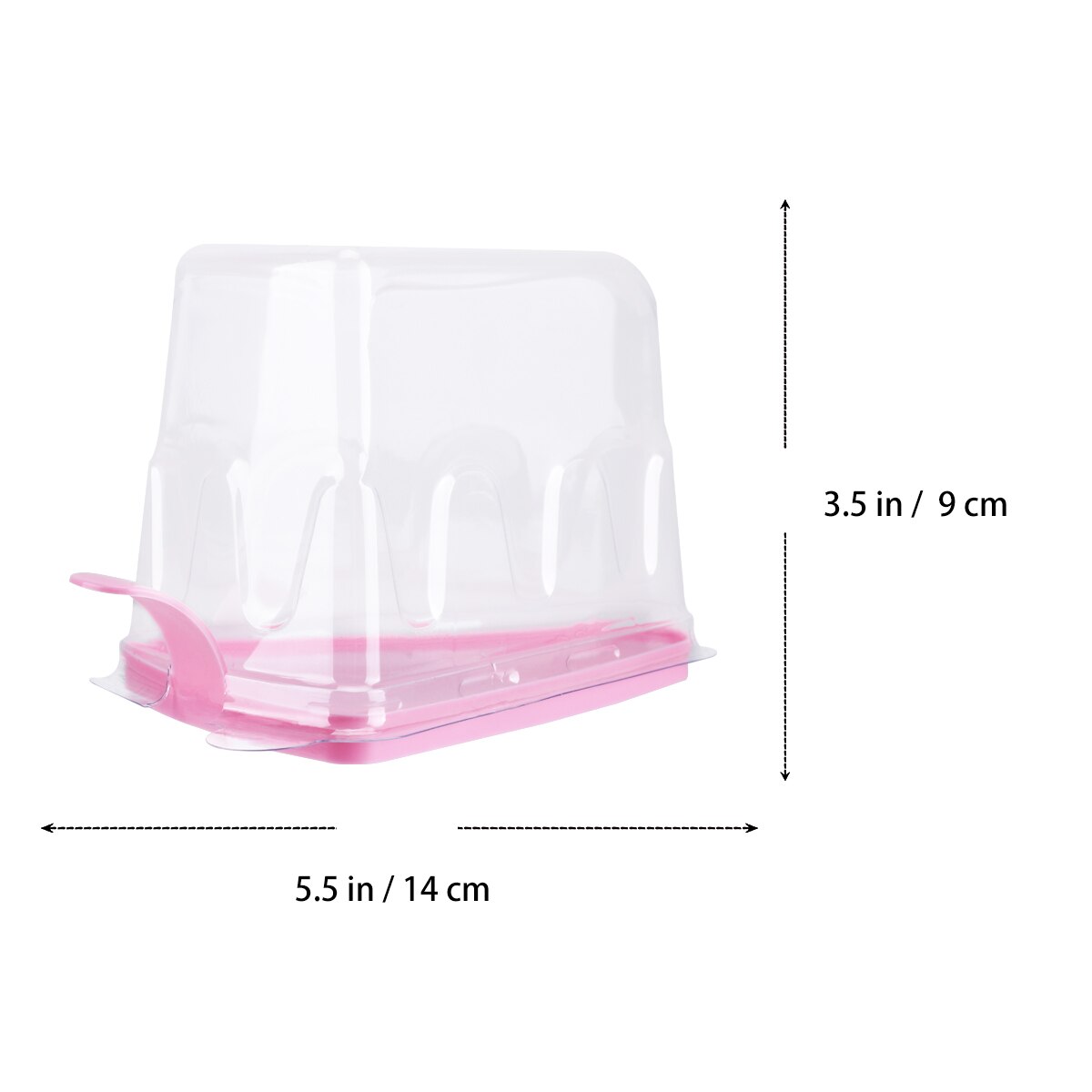 20pcs Exquisite Dessert Packaging Box Small Triangle Cheesecake Box Slice Cake Container Triangle Pie Holder Baking Accessories: pink