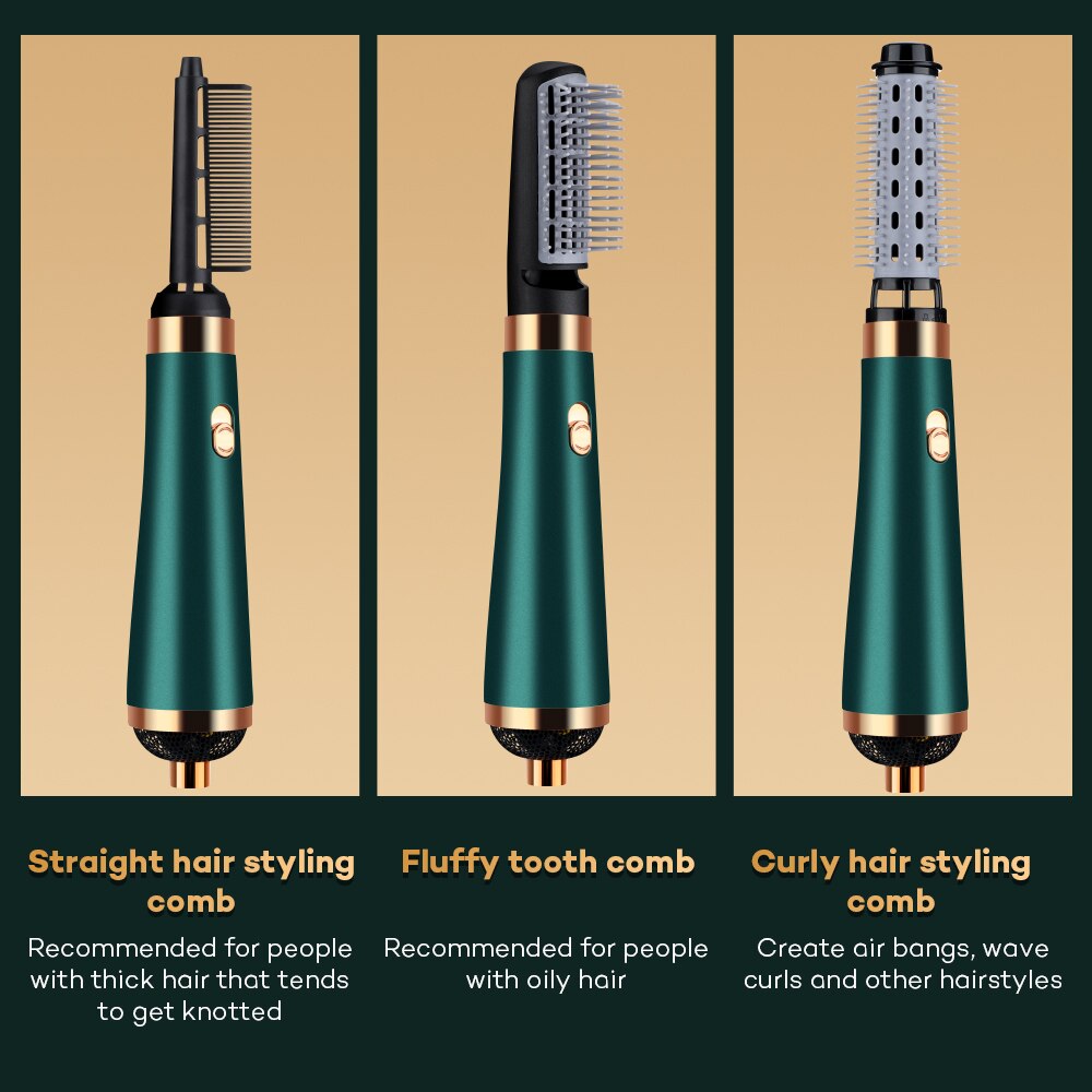 Hair Dryer Comb Air Curling For Hair Roller Blow Dryer Ionic Hair Straightening Brush Quick Dry Hair Curler Curling Iron