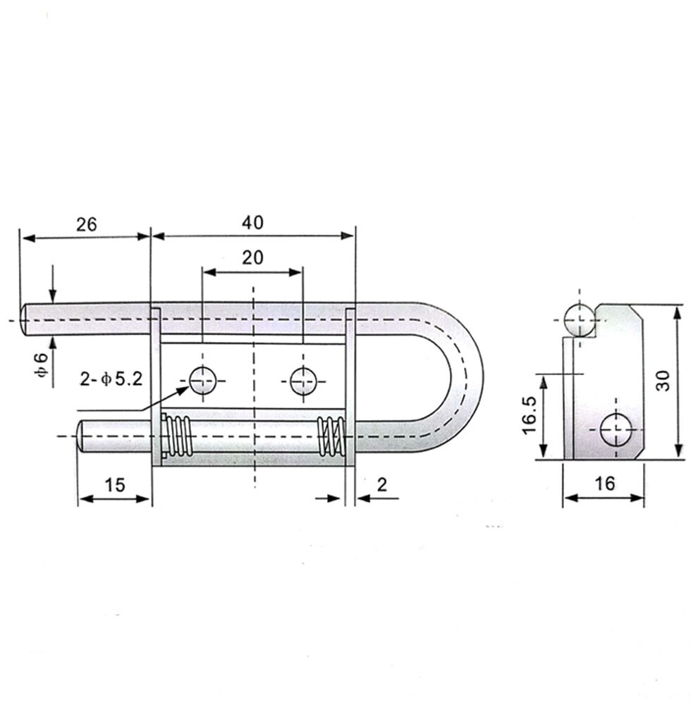 CL102 white zinc plated concealed hinge, U-shaped hinge, electric cabinet, iron cabinet hinge, hl037 spring bolt hinge