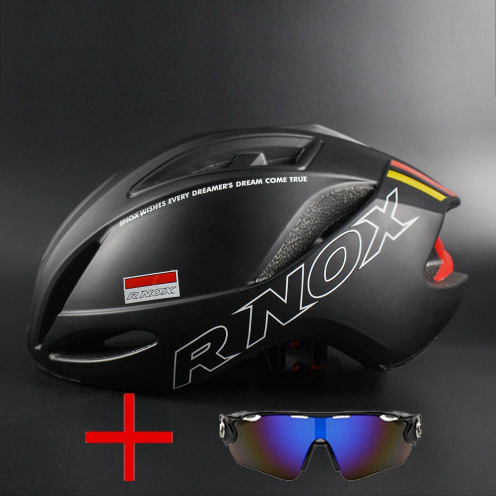 Aero Helmet Triathlon Bicycle Helmet TT Road Bike Helmet For Men Women Race Cycling Helmet Mtb Casco Ciclismo Bicycle Equipment: black-1