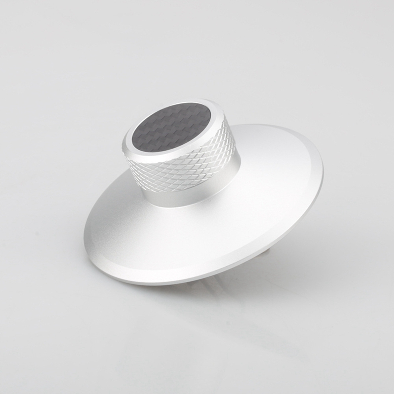 Jabs plattenspieler aus aluminium mit ausbalanciertem metall-plattenstabilisator, gewichtsklemme und hifi-funktion