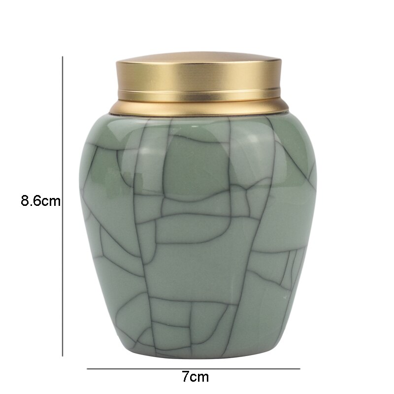 Keramische Thee Blikjes Koffie Opslagtank Thee Container Thuis Theewaar Suiker Kan Gedroogd Fruit Moer Snack Snoeppot Met deksel Tank: tea cans 15