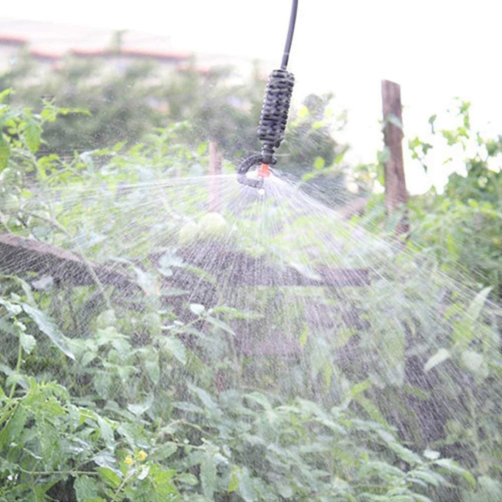 10PCS 360 Degree Rotating Sprinkler Nozzle Greenhouse 1/4 Sprinkler Suspension Type nozzle hose Micro irrigation drip G Y9G0