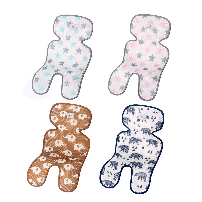 Sommer Kinderwagen Kühlung Pad 3D Luft Gittergewebe Atmungsaktive Kinderwagen matt Matratze Baby Auto Sitz Abdeckung Kissen für Neugeborene 33x67CM