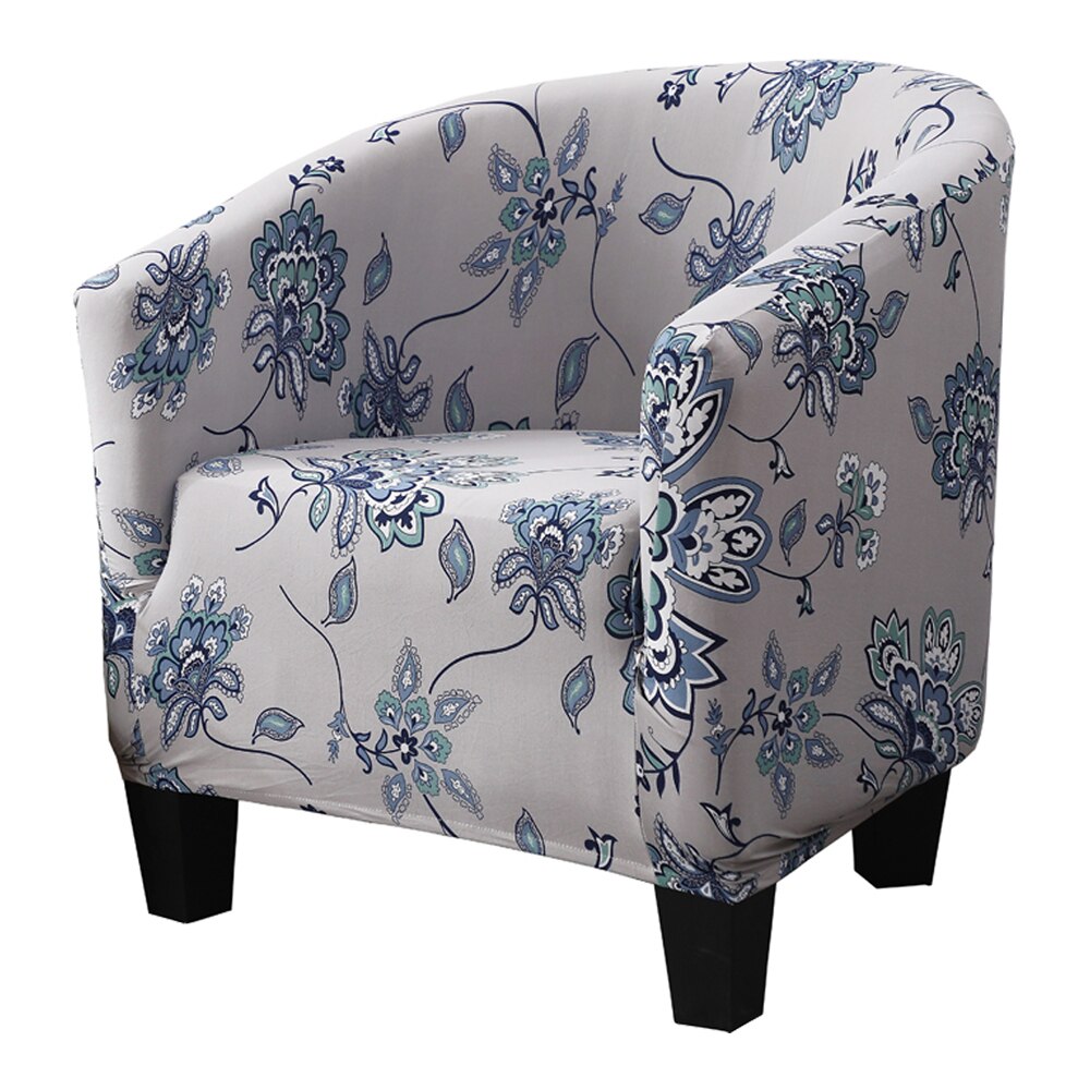 Club Chair Slipcover Stretch Armchair Covers Printed Tub Chair Cover Sofa Cover Spandex Couch Covers For Bar Counter Living Room: D