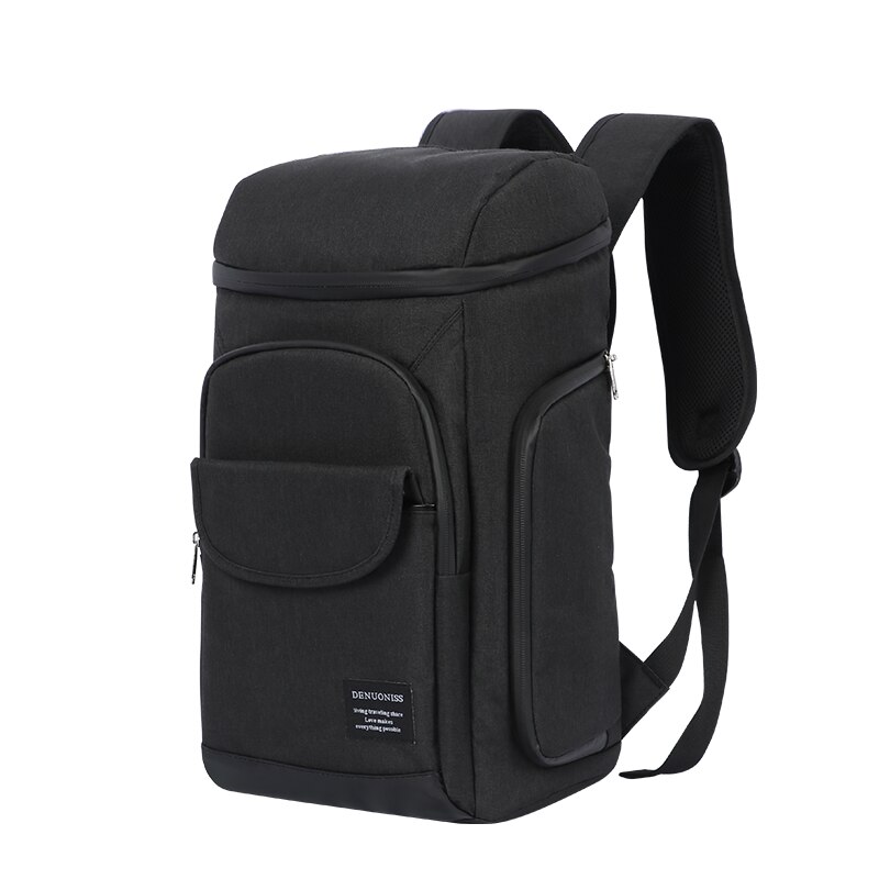 Borsa Termica Per Alimenti 11L – Isotermica Da Picnic, Ufficio, Spiaggia, Con Tracolla E Tasche, Nero