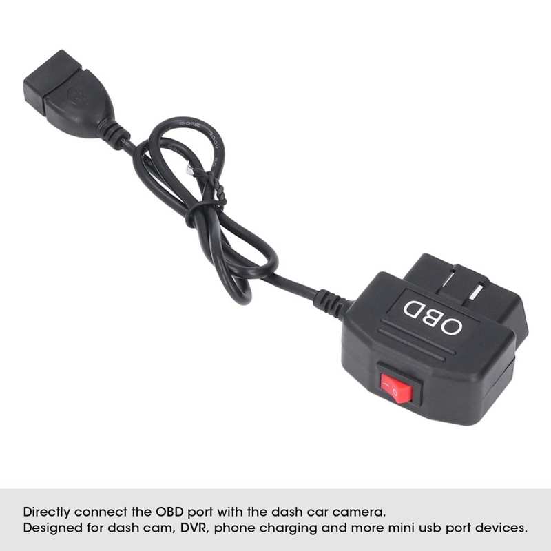 OBD Adapter Power Box OBD Charger 24 Hours Monitoring for Mobile Phone Charging