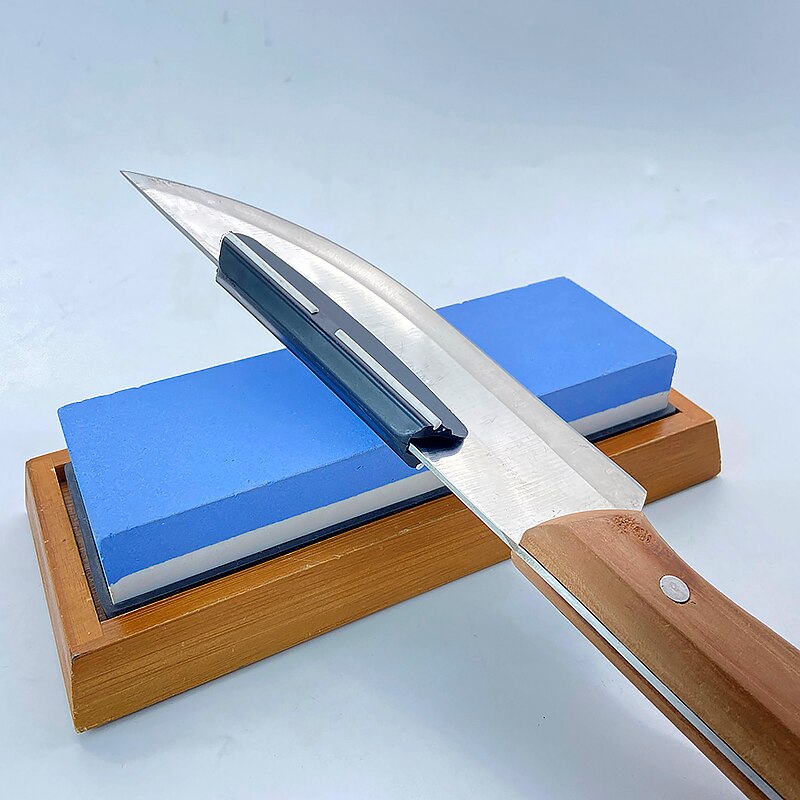 Afilador de cuchillos fijo de 3-20 piezas, guía de ángulo de 15 grados, piedra de afilar, accesorios de herramientas auxiliares de cocina