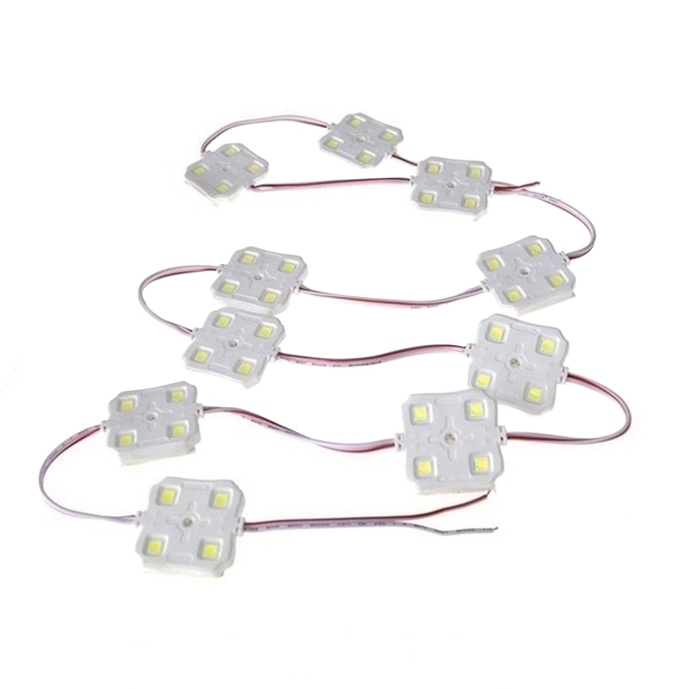 10x4 LEDs 12V Car Roof Light Kit Van Interior Ceiling Lighting Waterproof Inside Bright White Lamp For RV Boat Trailer Lorries