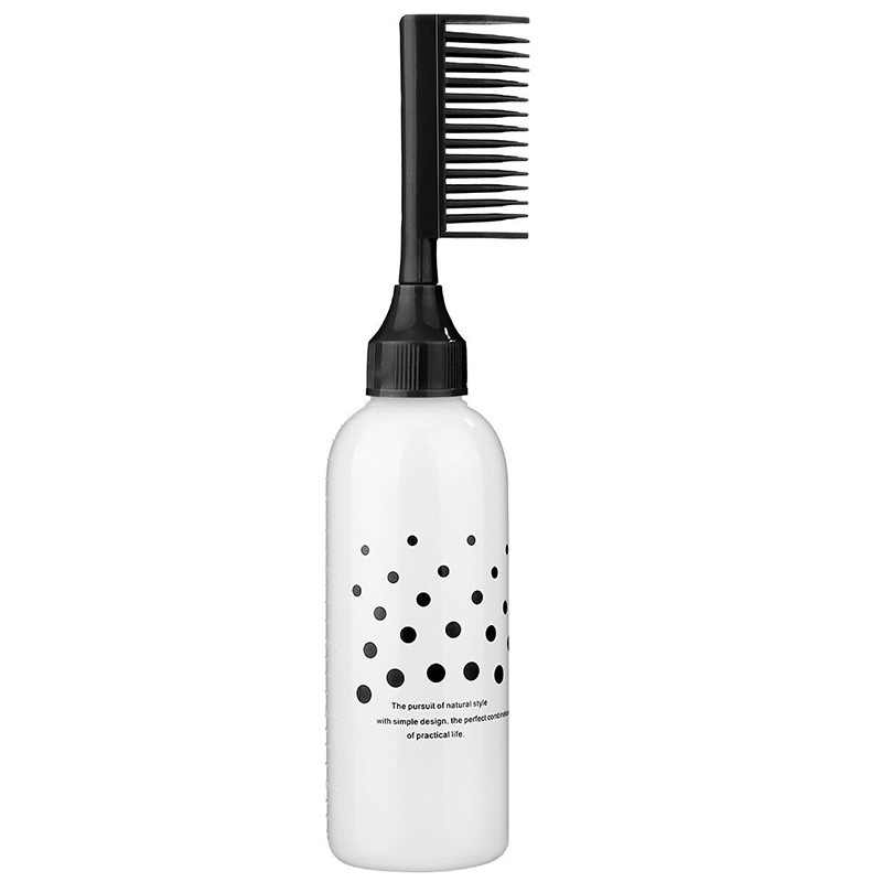 Nachfüllbare haarfarbenflasche, friseurbedarf, Styling-werkzeuge, kopfhautöl-applikatorflasche, kamm, Shampoo-flasche: Rosenrot