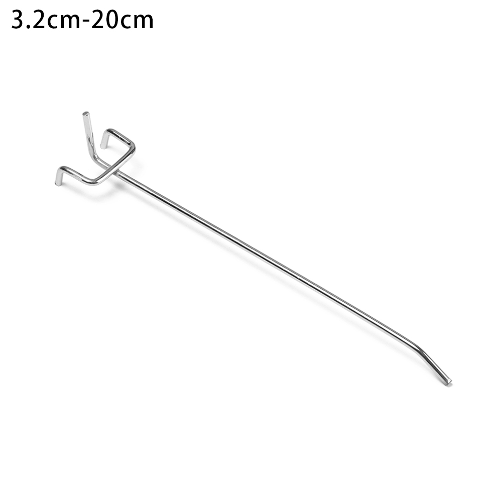 Rejilla metálica de almacenamiento para pared, ganchos de exhibición para tableros, tienda al por menor, estante de mercancías, Panel para colgar, se adapta a taller, 5 unids/lote: 3.2cm-20cm