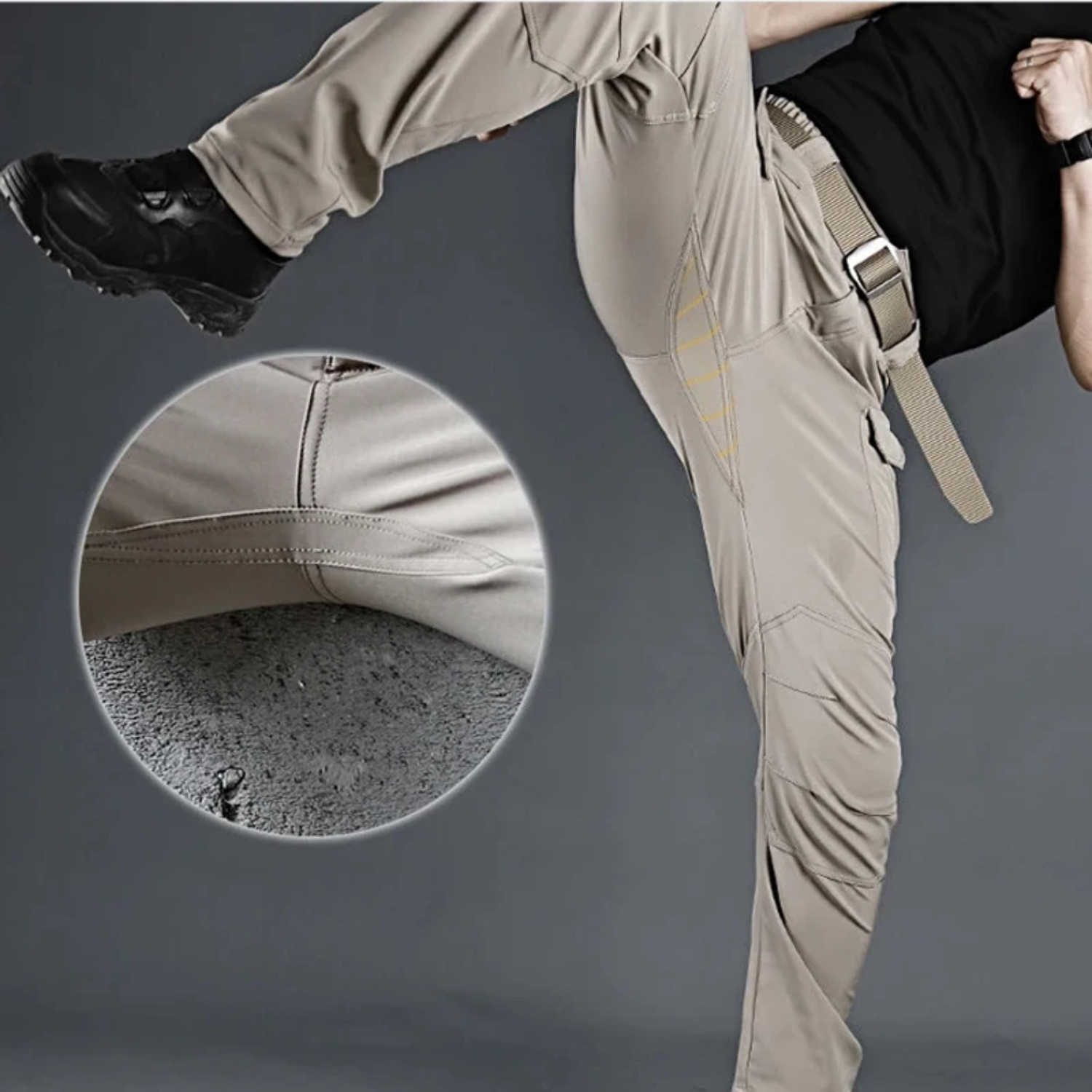 Pantalones tácticos elásticos de secado rápido para hombre para escalada, senderismo, Camping, pesca y caza