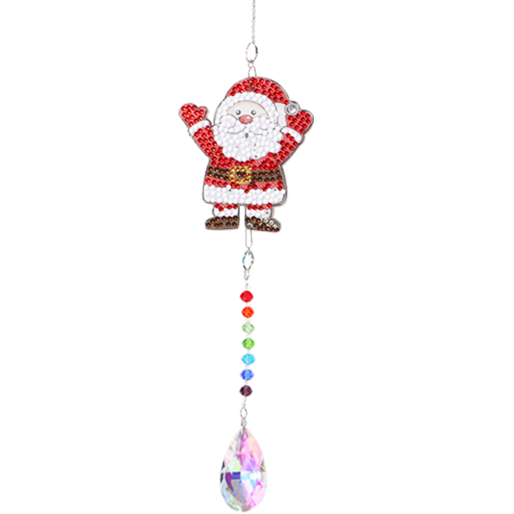 Crystal Light Catching Wind Chimes Jewelry Handmade Hanging Angel Tears Diamond Sunburst Wind Chime Pendant Garden Decoration: 7