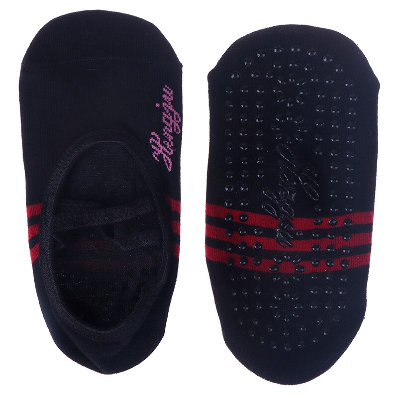 Yoga Socken Damen - Anti-Rutsch Bandage Grip - Belüftung - Pilates & Tanz: Schwarz